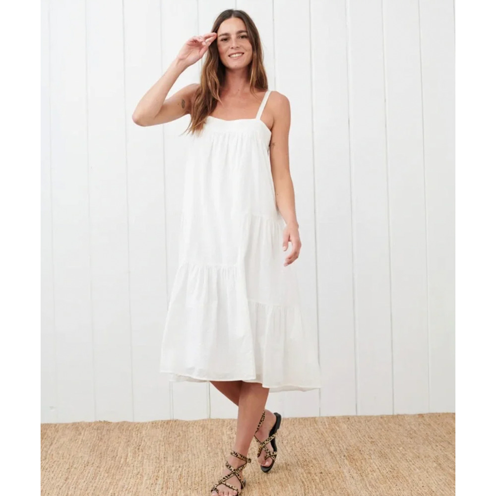 Jenni Kayne XL Cotton & Linen Summer Dress $325 Midi Coastal Luxury NWT - Picture 5 of 16